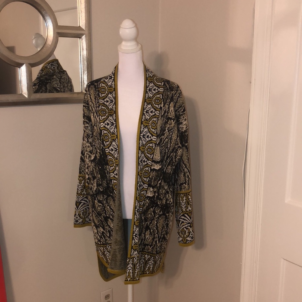 Beautiful long cardigan new with tags Great for work or play!